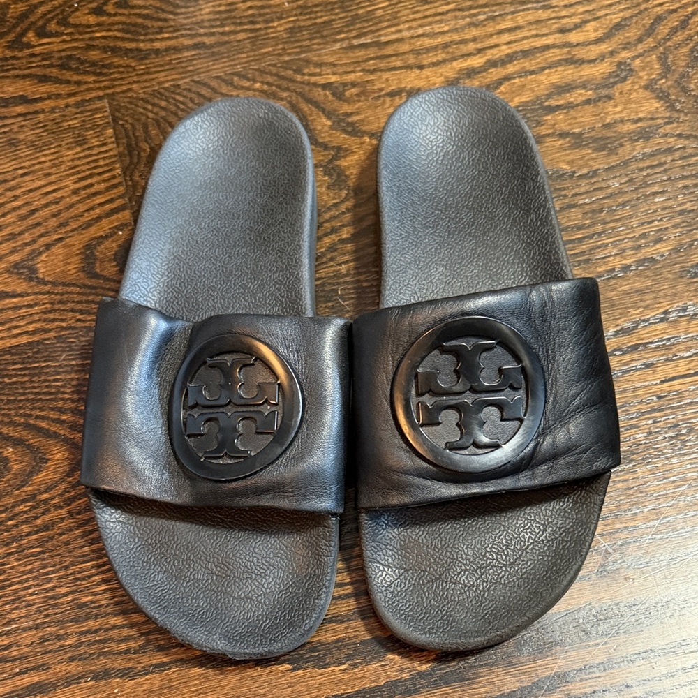 Tory Burch Black Slide Sandals